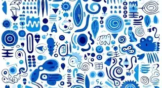 Я рисую синим...